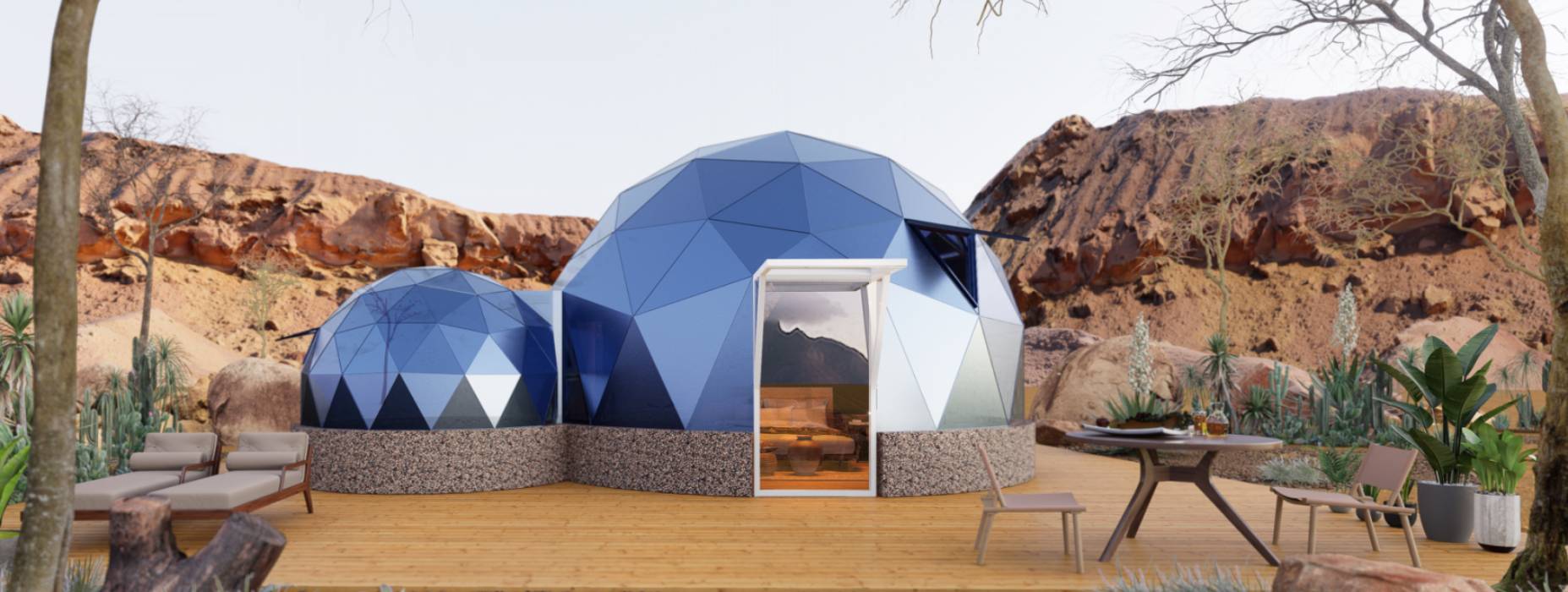 腾冲县球形智能光伏玻璃星空房